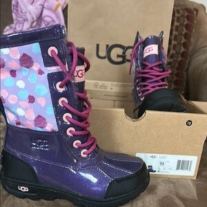 UGG Purple and Black Winter Boots
